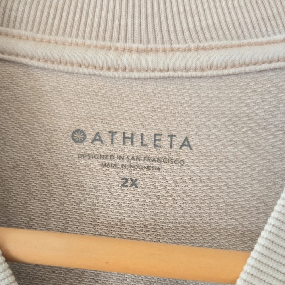 Athleta Neutral Bomber Jacket, Athleisure, Oversized, Comfort, VGUC - Picture 6 of 9